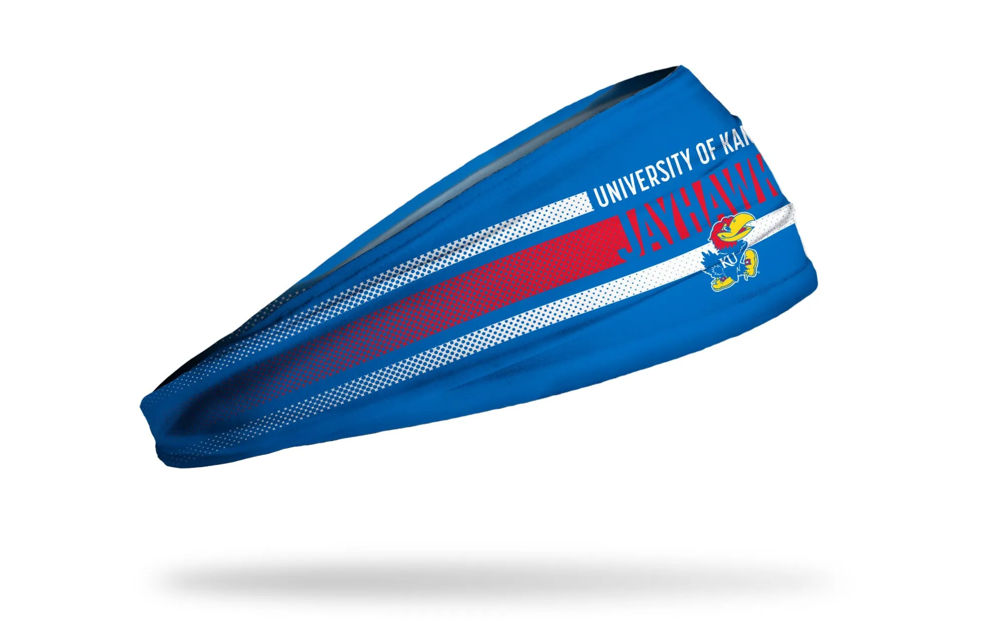 University of Kansas: Faded Stripe Big Bang Lite Headband sold by JUNK Brands product image thumbnail 2