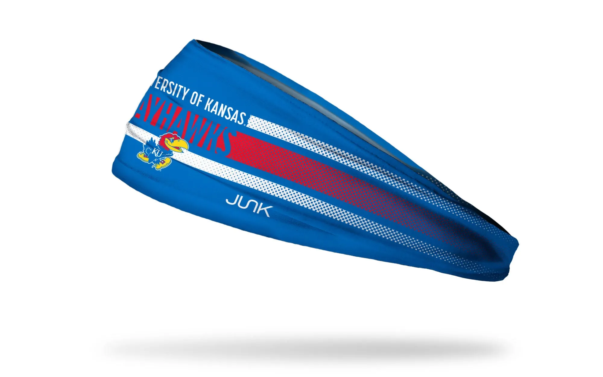 University of Kansas: Faded Stripe Big Bang Lite Headband sold by JUNK Brands