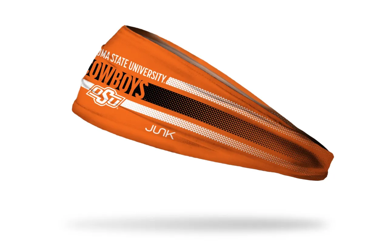Oklahoma State University: Faded Stripe Big Bang Lite Headband sold by JUNK Brands