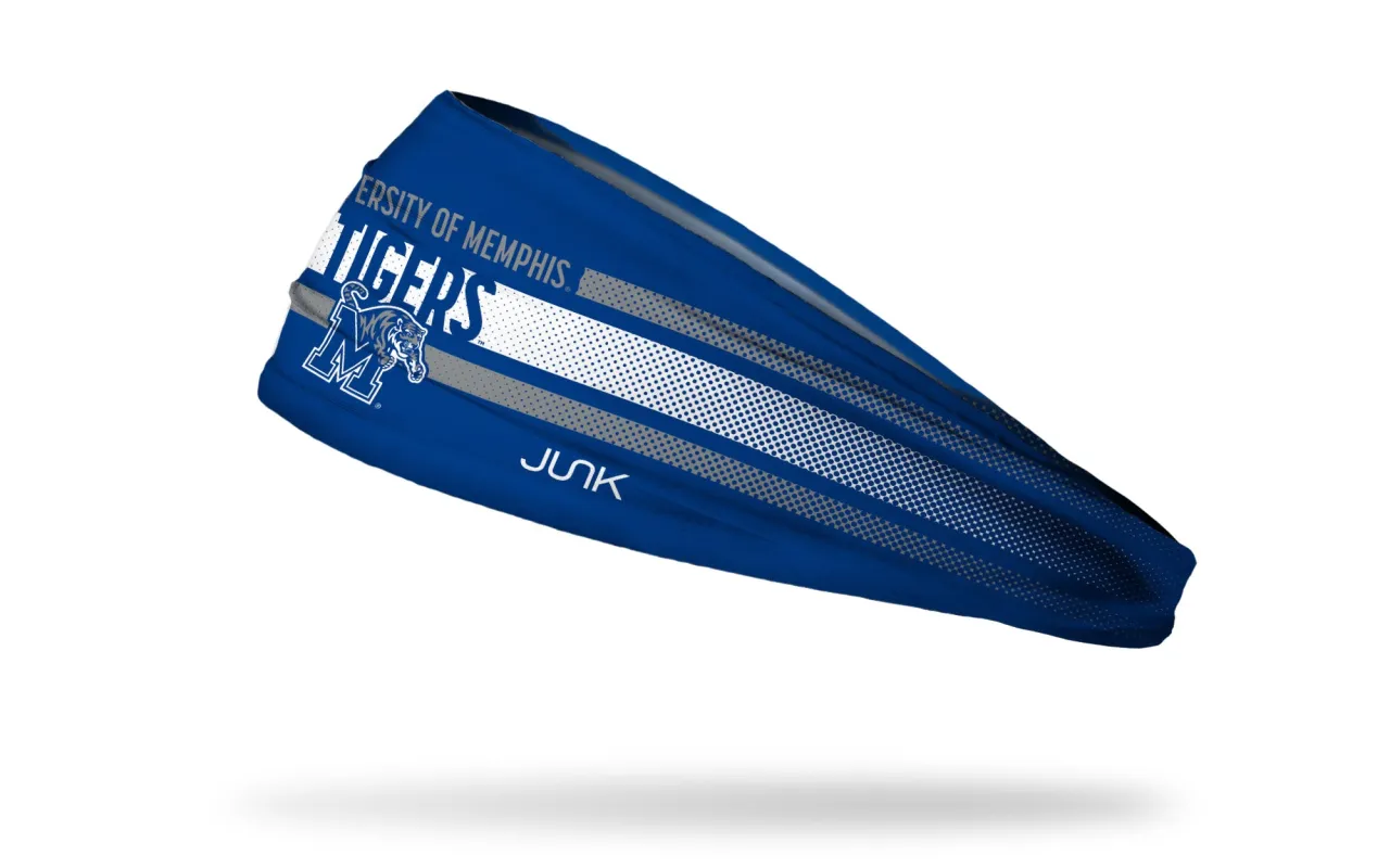 University of Memphis: Faded Stripe Big Bang Lite Headband sold by JUNK Brands
