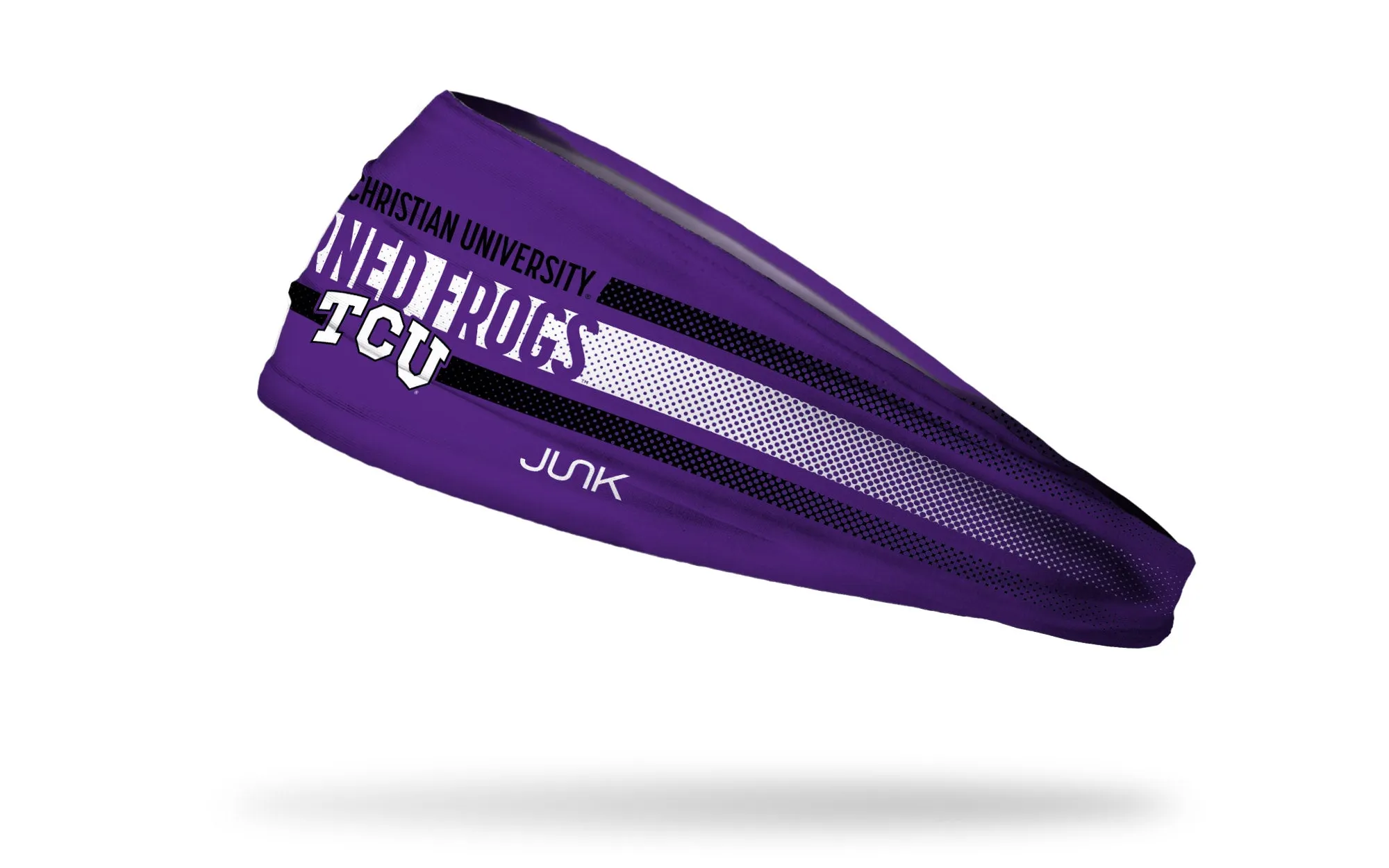 Texas Christian University: Faded Stripe Big Bang Lite Headband sold by JUNK Brands