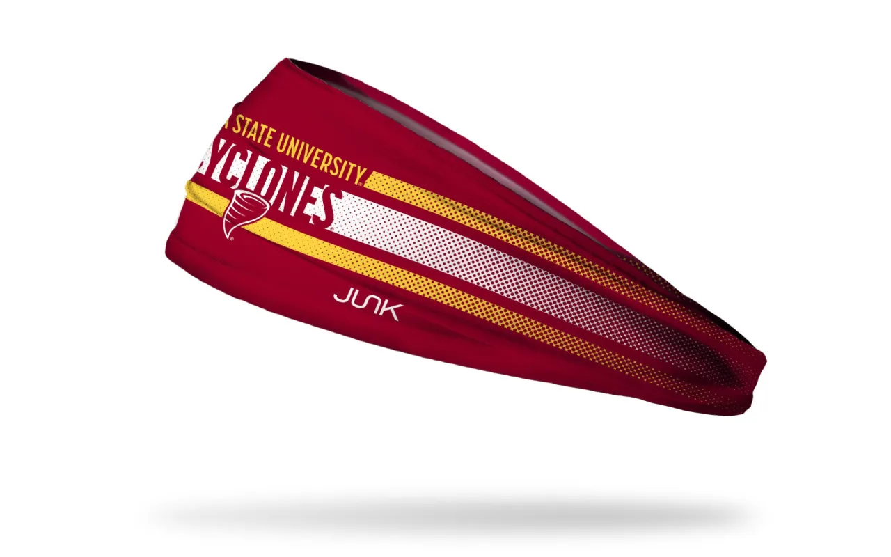Iowa State University: Faded Stripe Big Bang Lite Headband sold by JUNK Brands