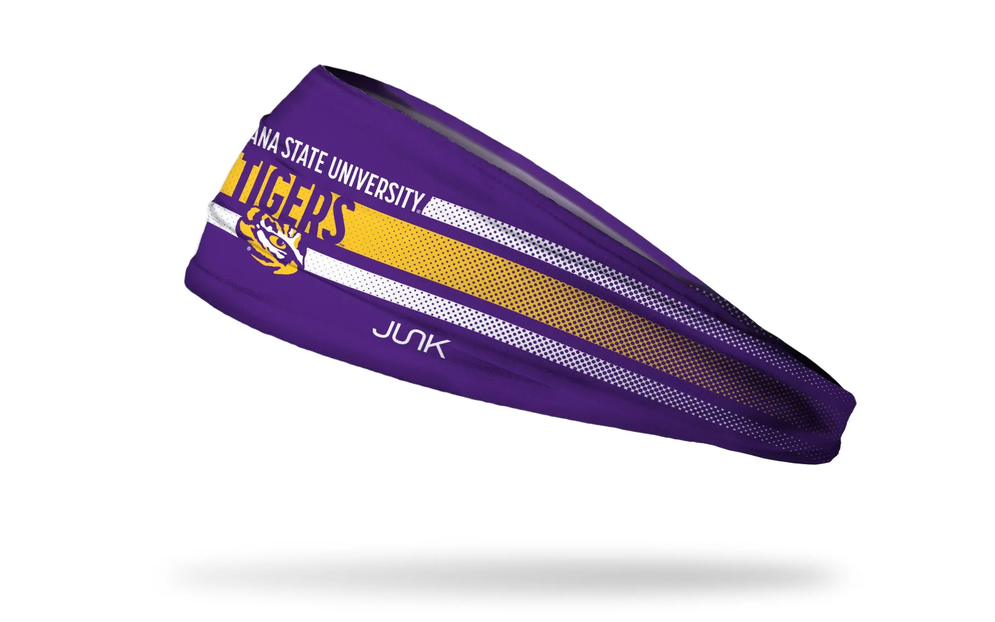 Louisiana State University: Faded Stripe Big Bang Lite Headband sold by JUNK Brands