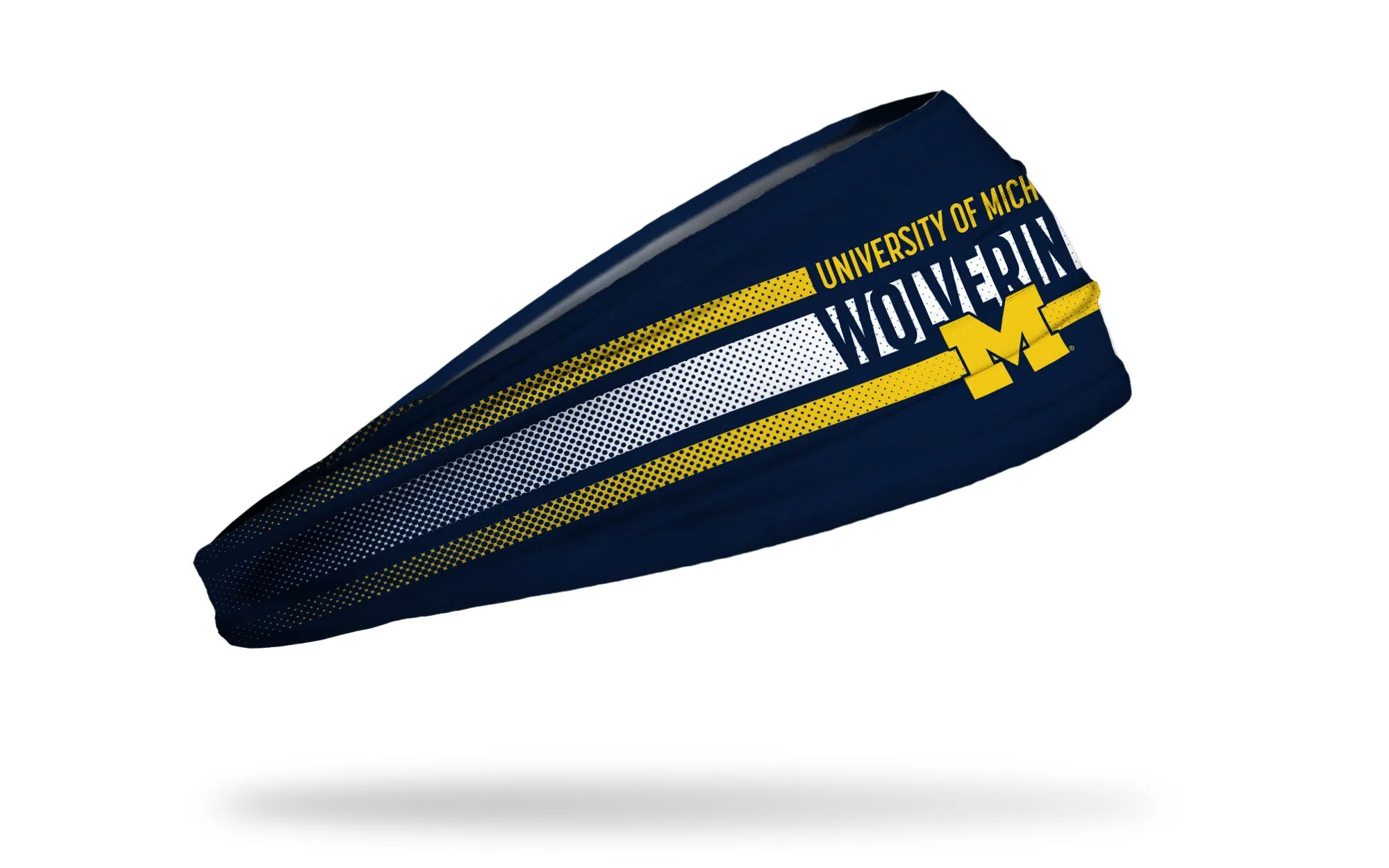 University of Michigan: Faded Stripe Big Bang Lite Headband sold by JUNK Brands product image thumbnail 2