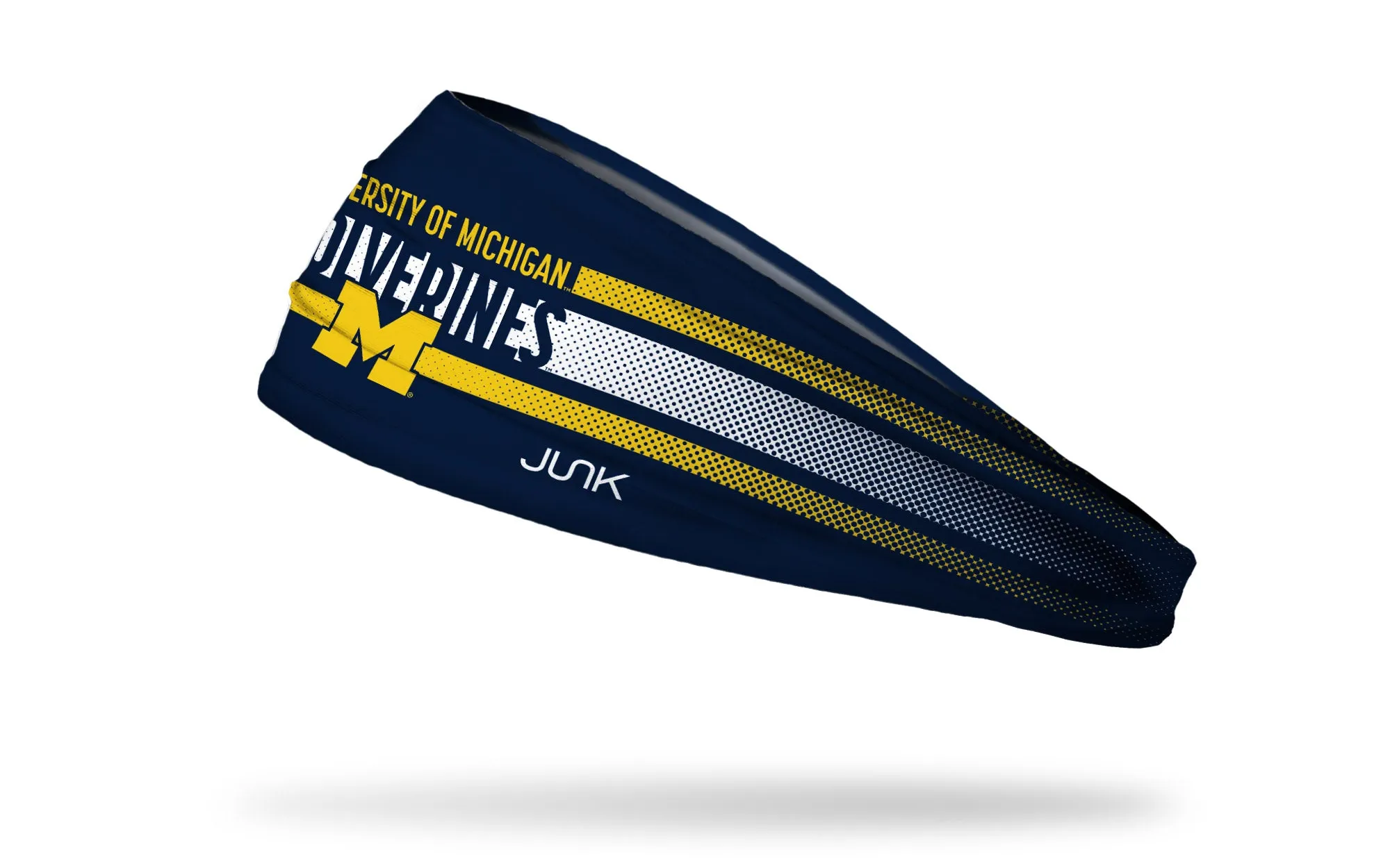 University of Michigan: Faded Stripe Big Bang Lite Headband sold by JUNK Brands