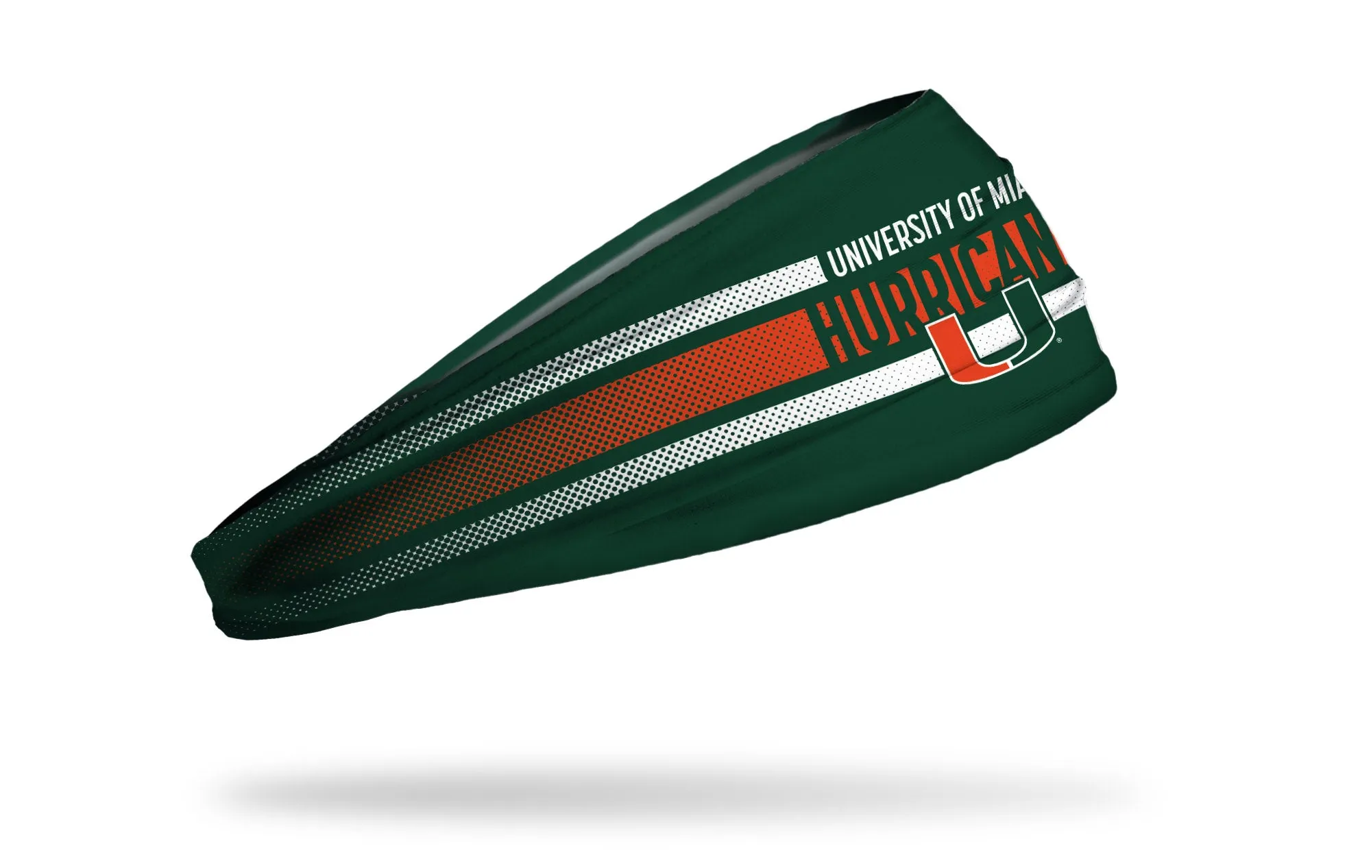 University of Miami: Faded Stripe Big Bang Lite Headband sold by JUNK Brands product image thumbnail 2