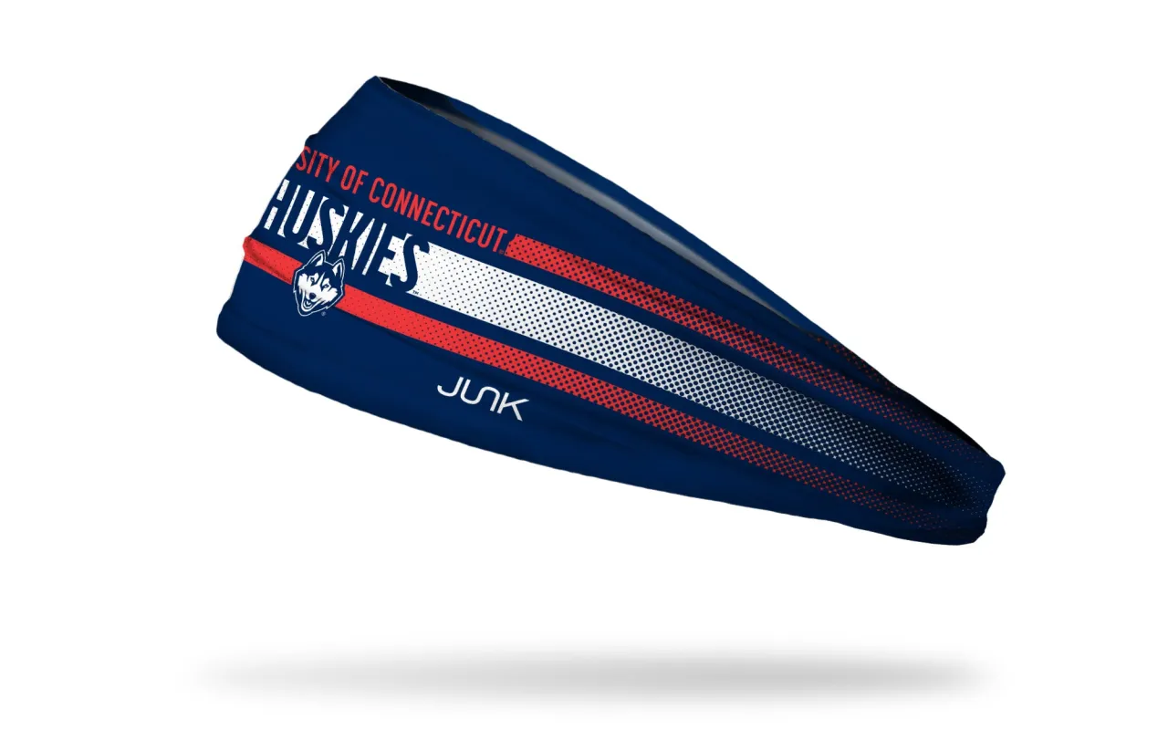 University of Connecticut: Faded Stripe Big Bang Lite Headband sold by JUNK Brands