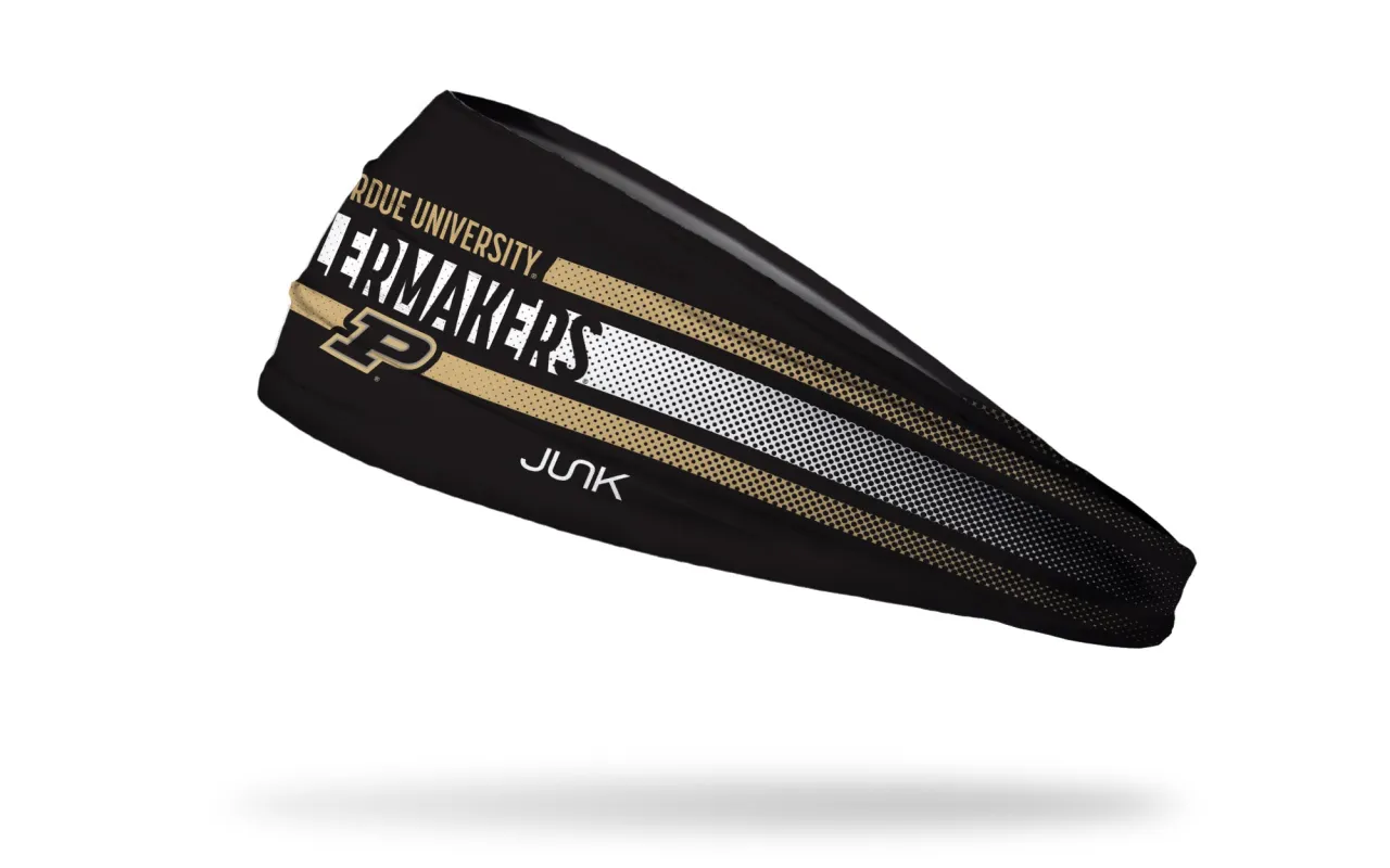 Purdue University: Faded Stripe Big Bang Lite Headband sold by JUNK Brands