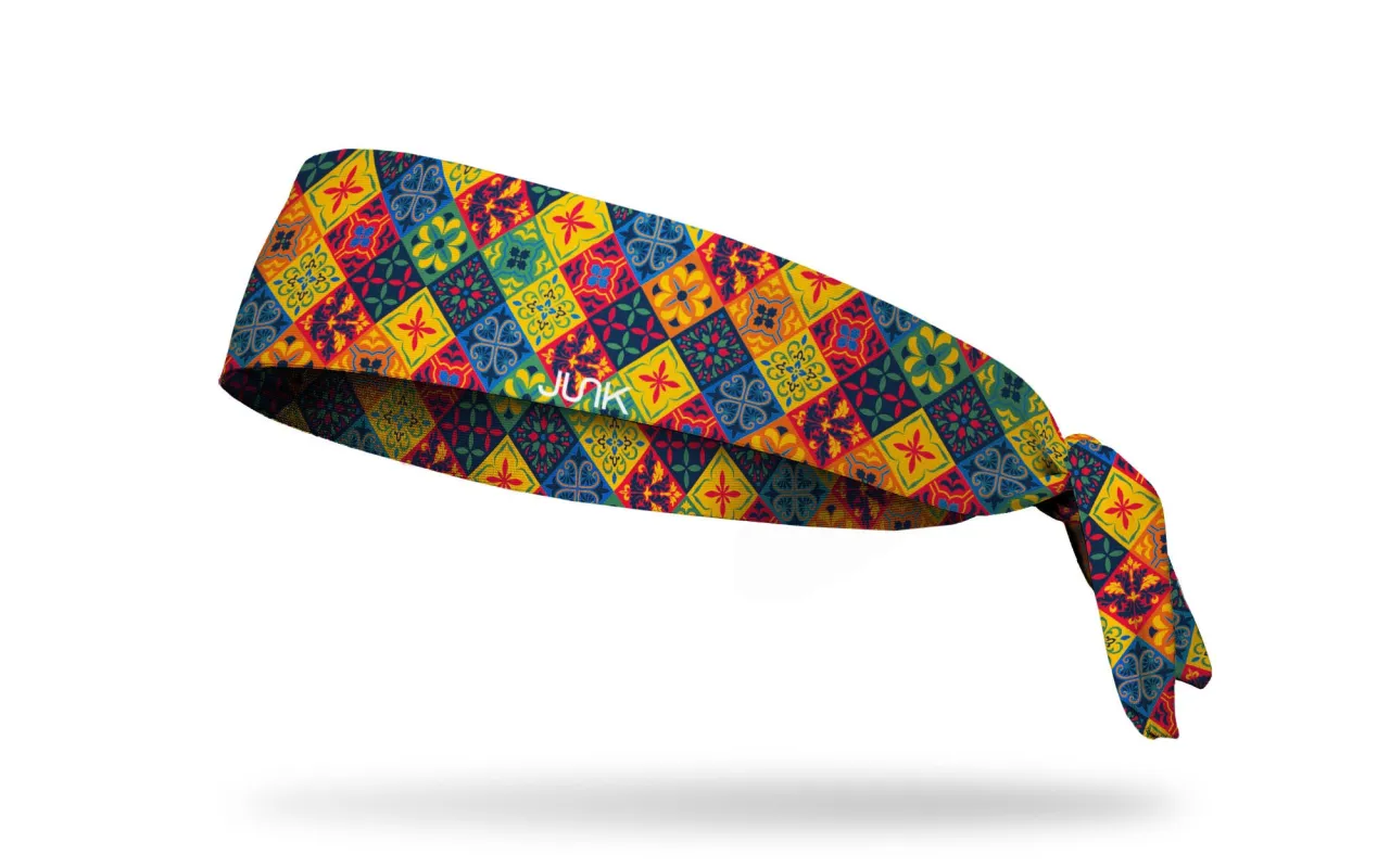 Cinco Squares Tie Headband sold by JUNK Brands