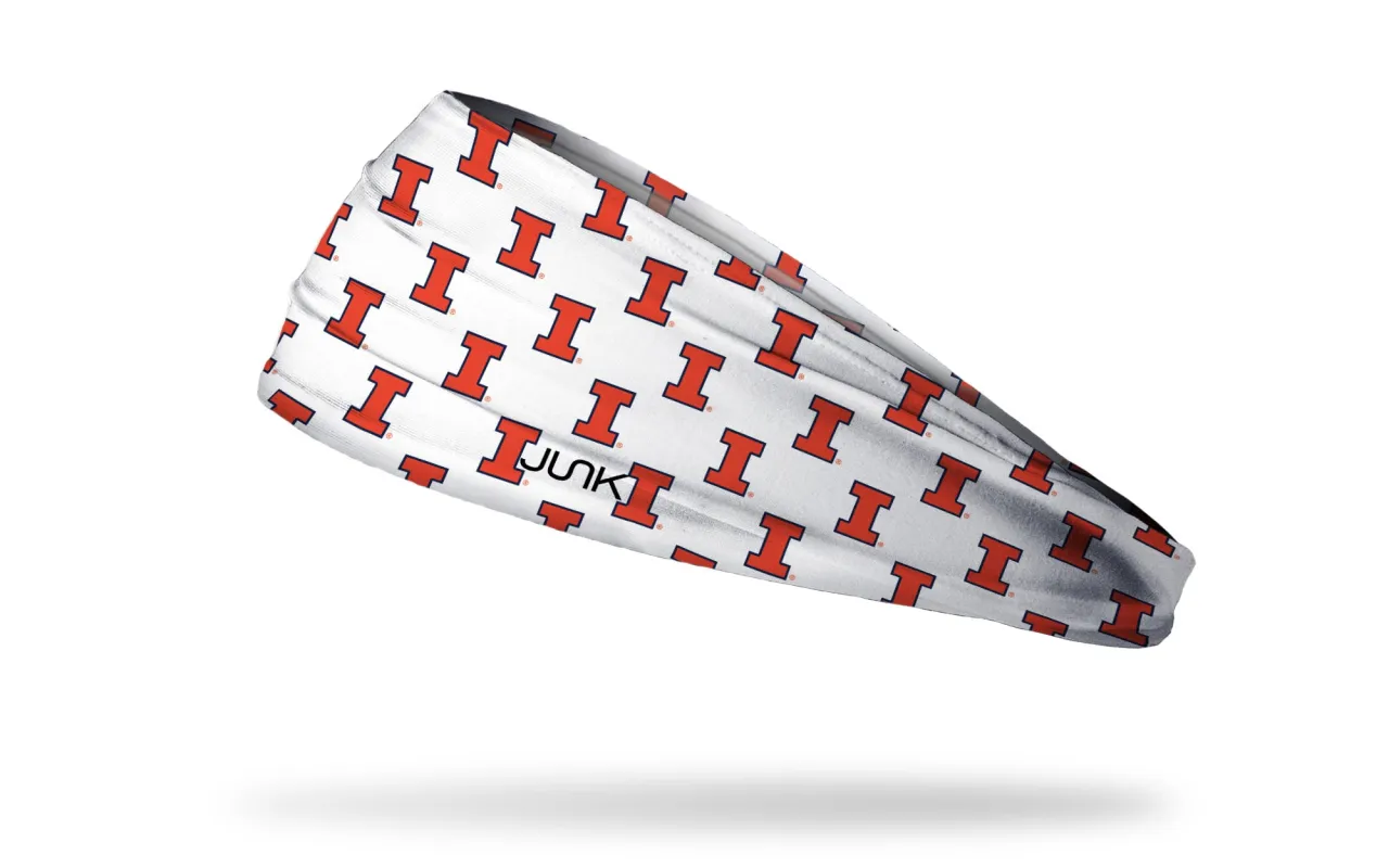 University of Illinois: Logo Pattern Big Bang Lite Headband sold by JUNK Brands