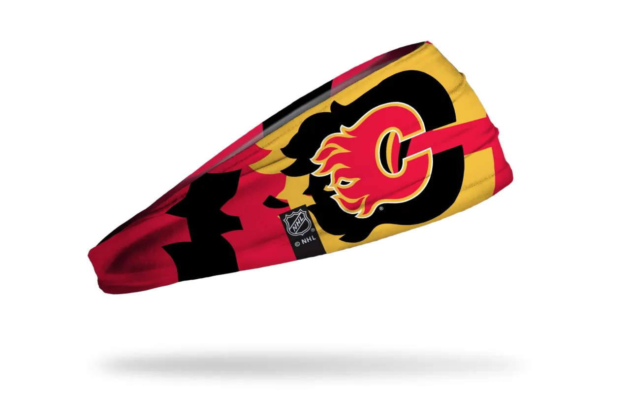 Calgary Flames : Reverb Big Bang Lite Headband sold by JUNK Brands
