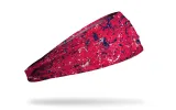 Red Navy Splatter Big Bang Lite Headband sold by JUNK Brands