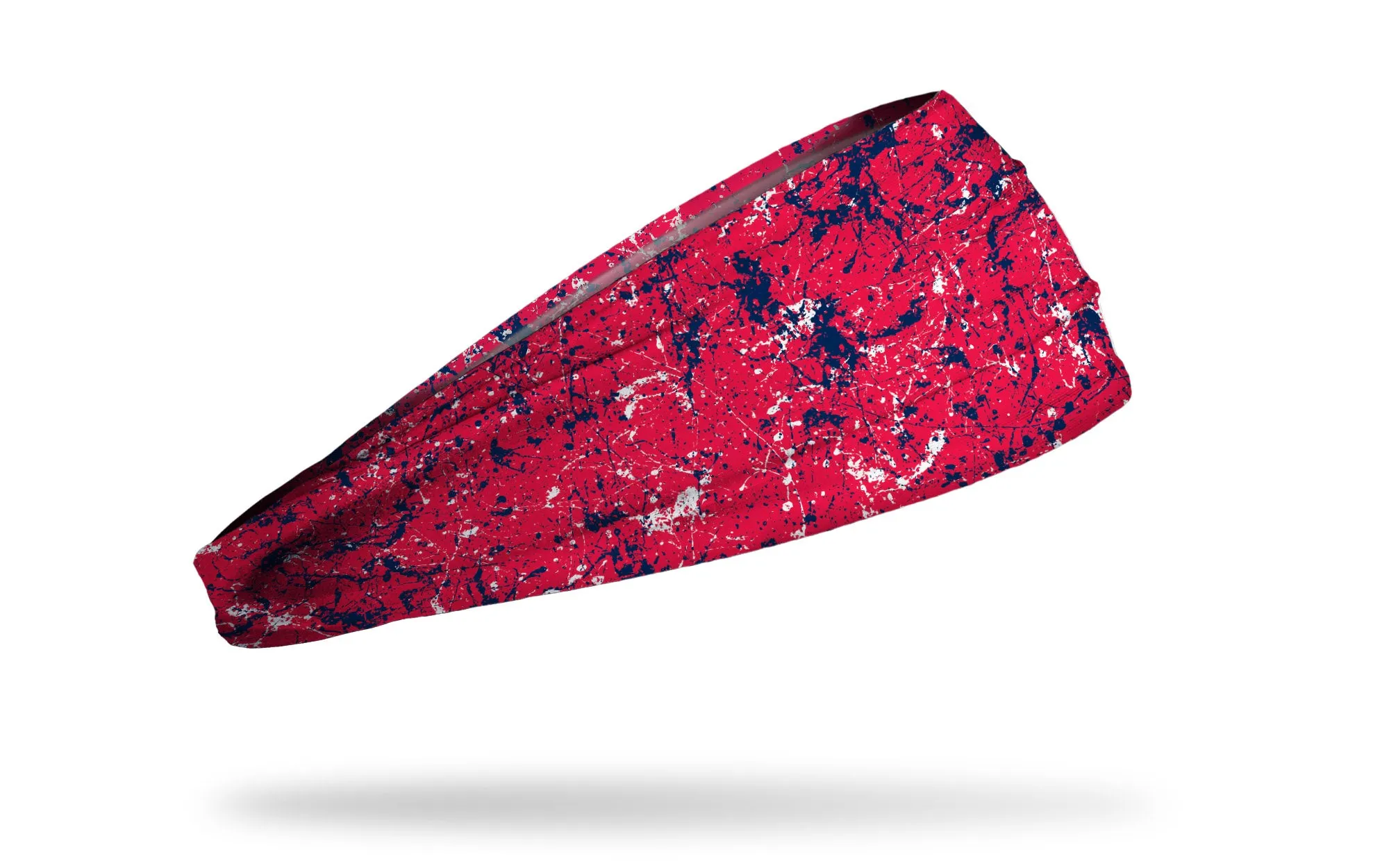 Red Navy Splatter Big Bang Lite Headband sold by JUNK Brands product image thumbnail 2