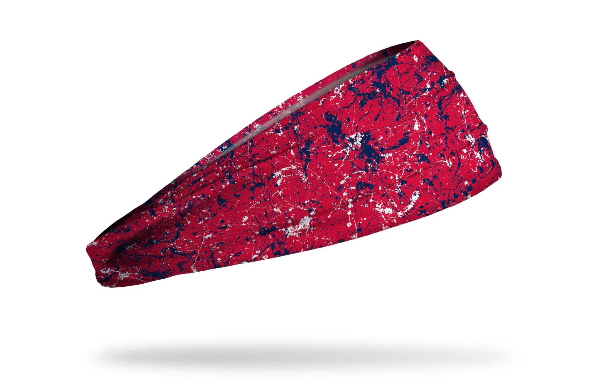Red Midnight White Splatter Big Bang Lite Headband sold by JUNK Brands product image thumbnail 2