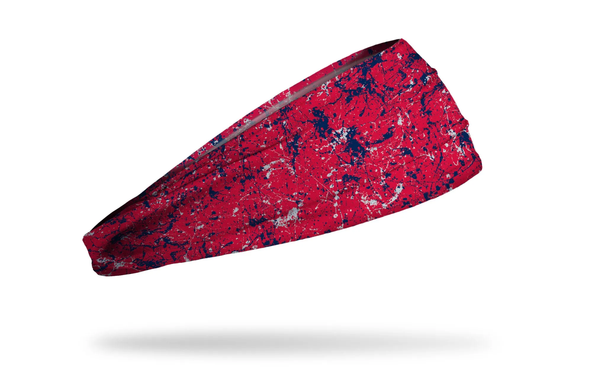 Red Midnight Silver Splatter Big Bang Lite Headband sold by JUNK Brands product image thumbnail 2