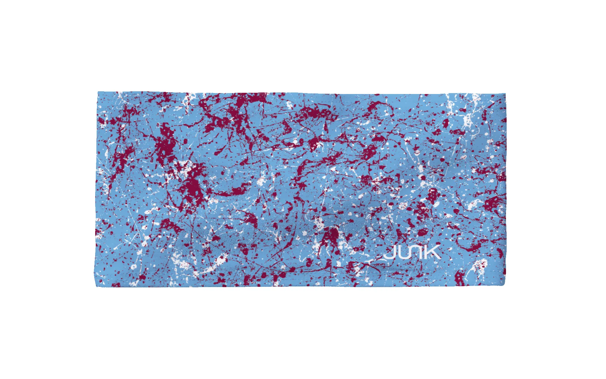 Powder Blue Maroon Splatter Big Bang Lite Headband sold by JUNK Brands product image thumbnail 3