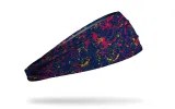 Navy Scarlet Gold Splatter Big Bang Lite Headband sold by JUNK Brands