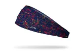 Navy Scarlet Gold Splatter Big Bang Lite Headband sold by JUNK Brands