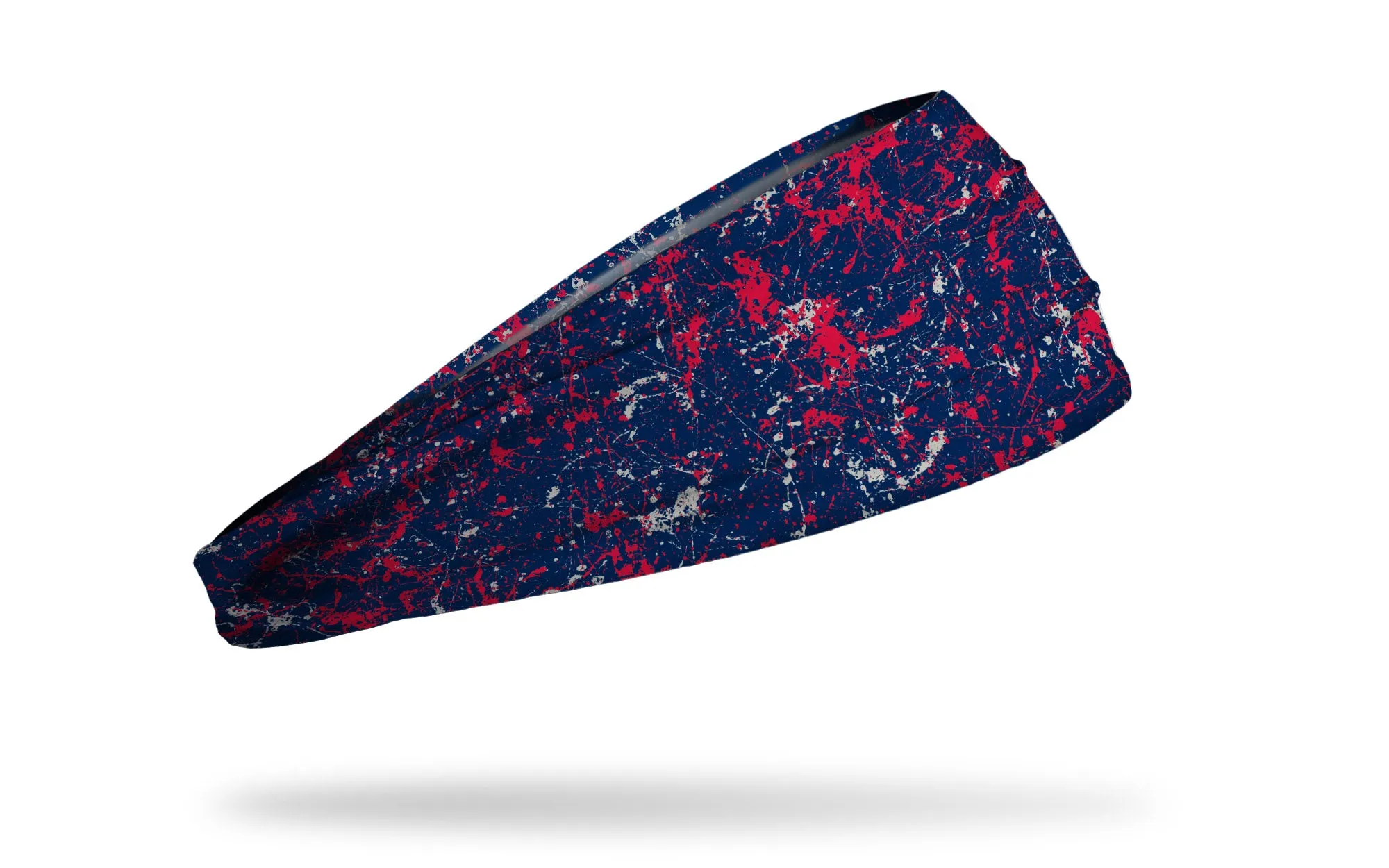 Navy Red Gray Splatter Big Bang Lite Headband sold by JUNK Brands product image thumbnail 2