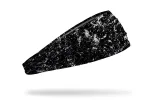 Black Silver White Splatter Big Bang Lite Headband sold by JUNK Brands