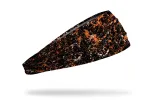 Black Orange Gold Splatter Big Bang Lite Headband sold by JUNK Brands