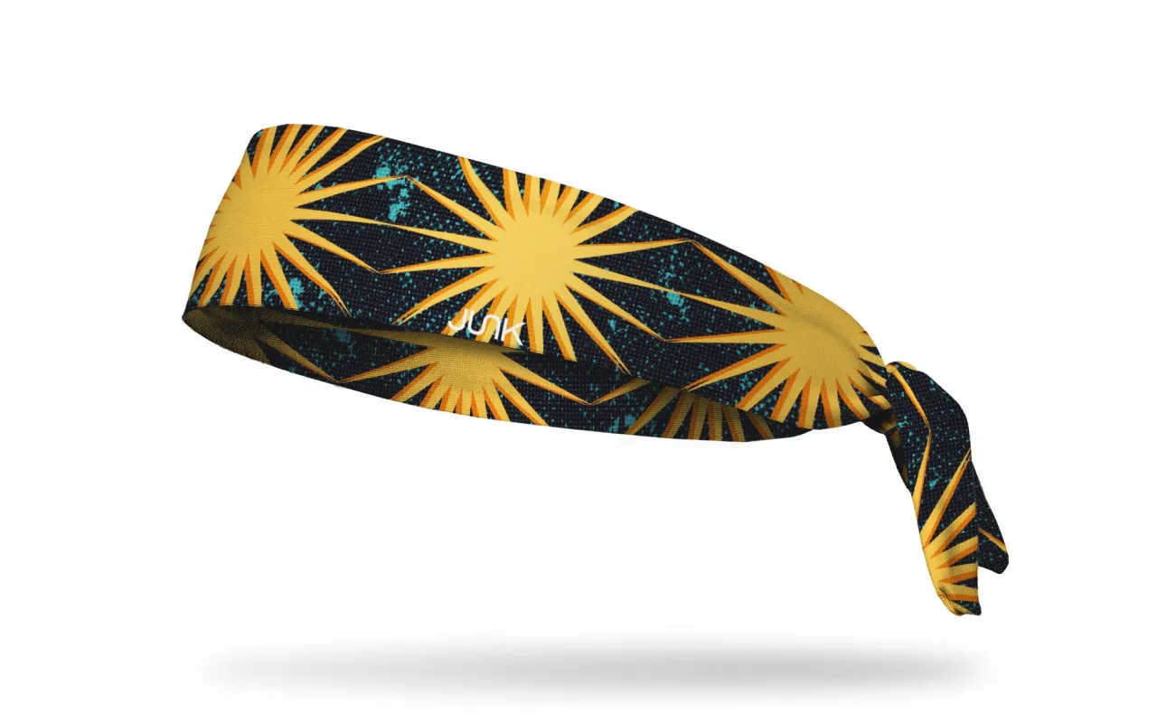 Rise and Shine Flex Tie Headband sold by JUNK Brands