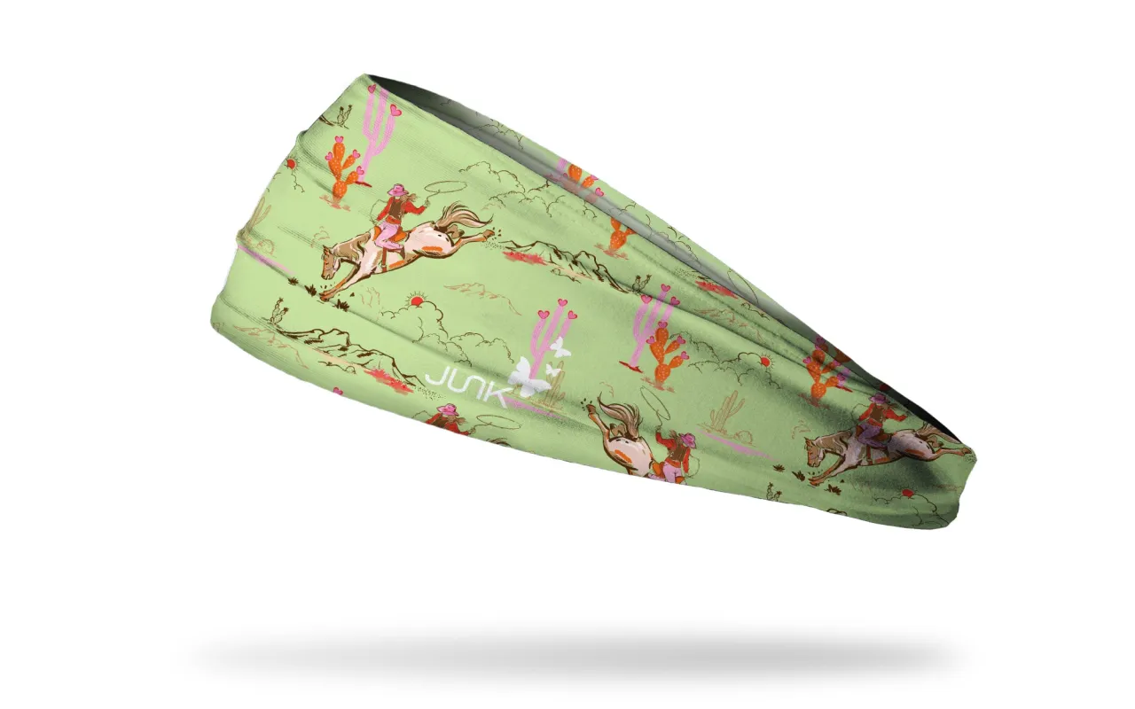 Brittany Allen: Giddy Up Big Bang Lite Headband sold by JUNK Brands