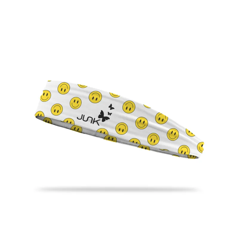 Brittany Allen: Be Happy Infinity Headband sold by JUNK Brands