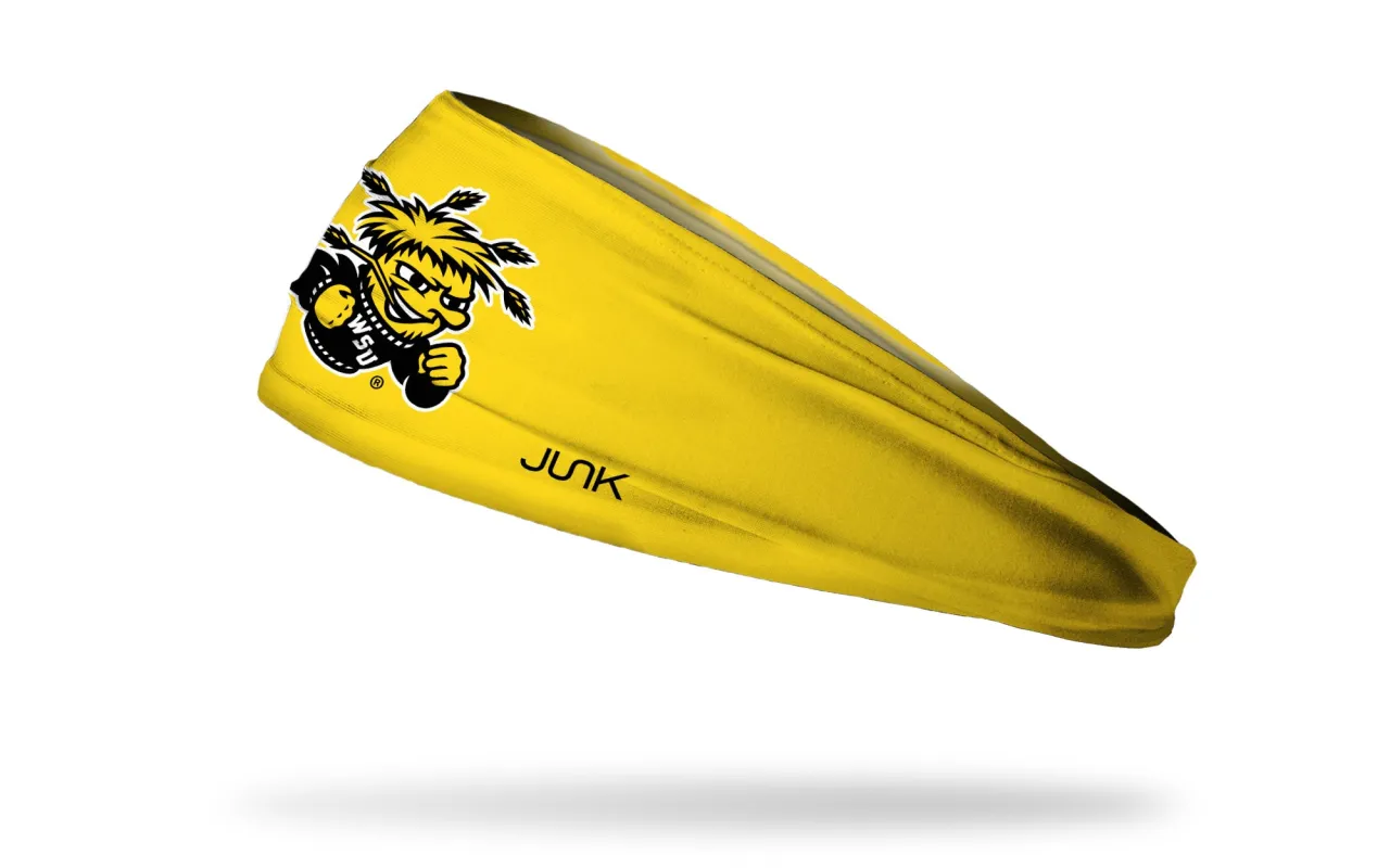Wichita State University: Home Solid Gold Big Bang Lite Headband sold by JUNK Brands