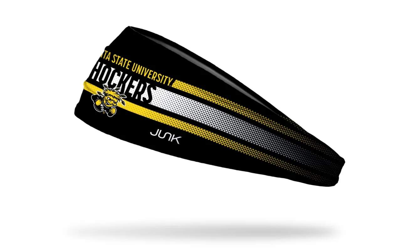 Wichita State University: Faded Stripe Big Bang Lite Headband sold by JUNK Brands