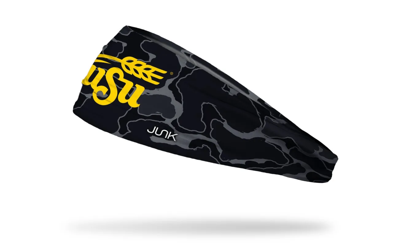 Wichita State University: Black Camo Big Bang Lite Headband sold by JUNK Brands