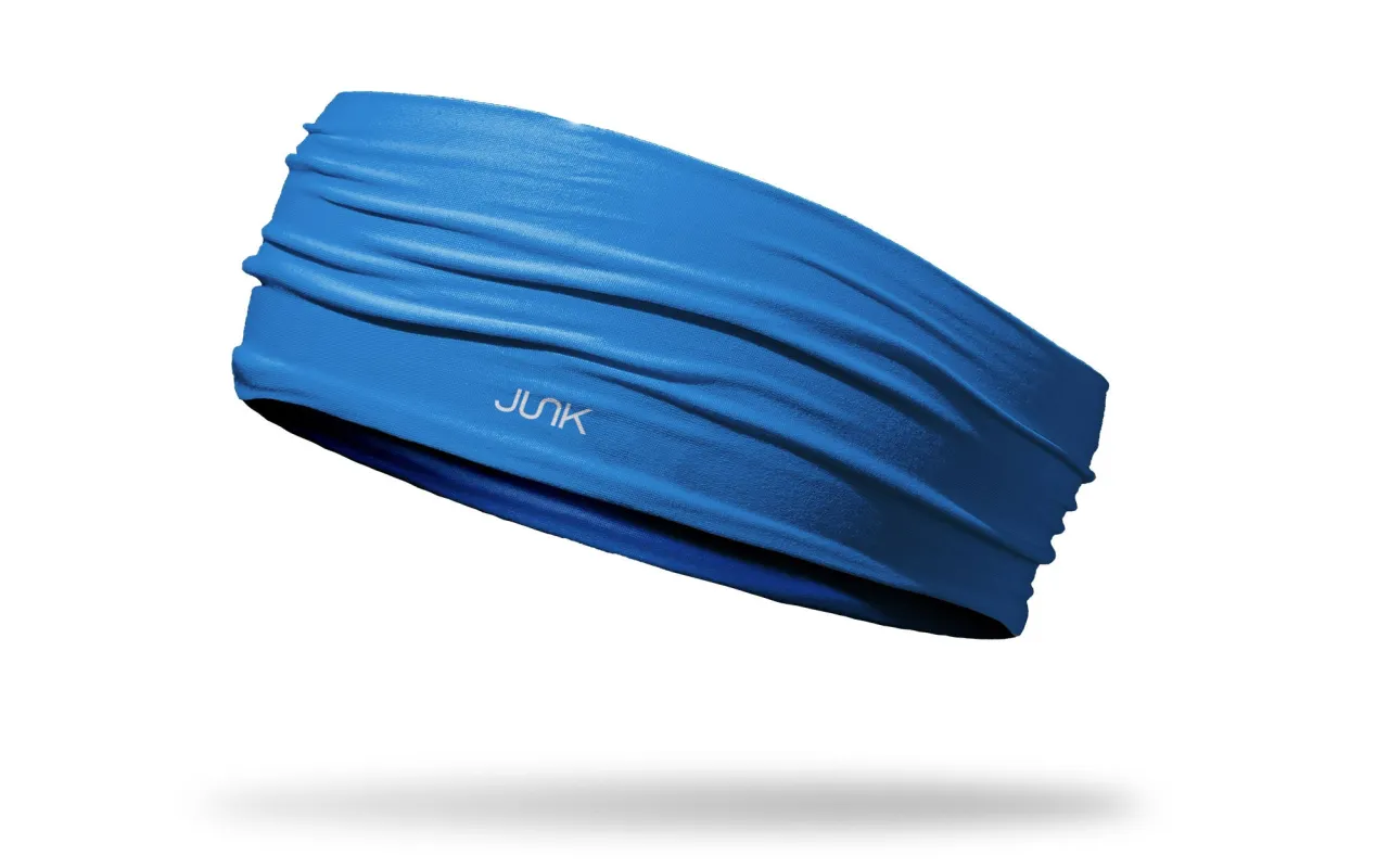 Bright Blue Big Bang Headband sold by JUNK Brands