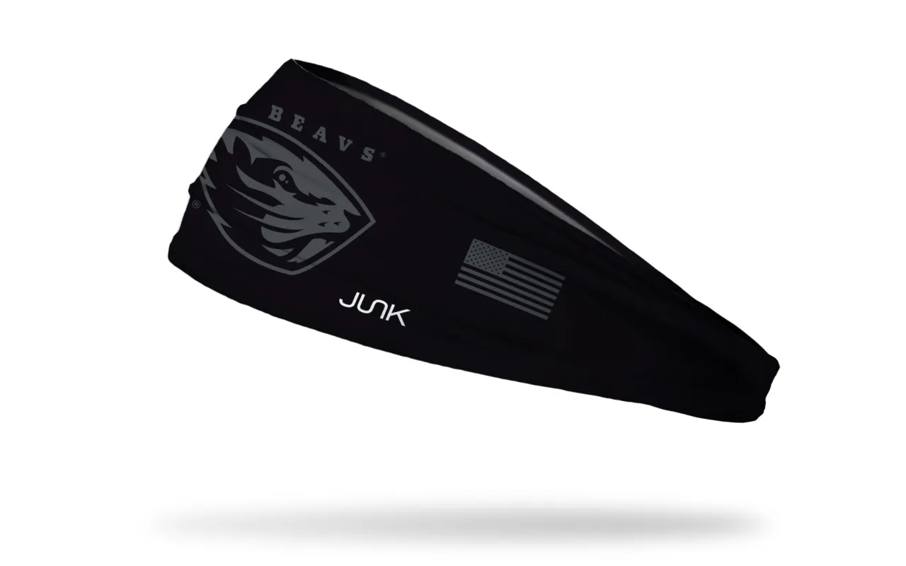 Oregon State University: Black Out Big Bang Lite Headband sold by JUNK Brands