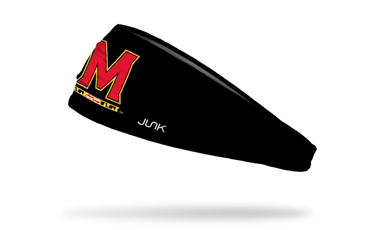 University of Maryland: Solid Black Big Bang Lite Headband sold by JUNK Brands