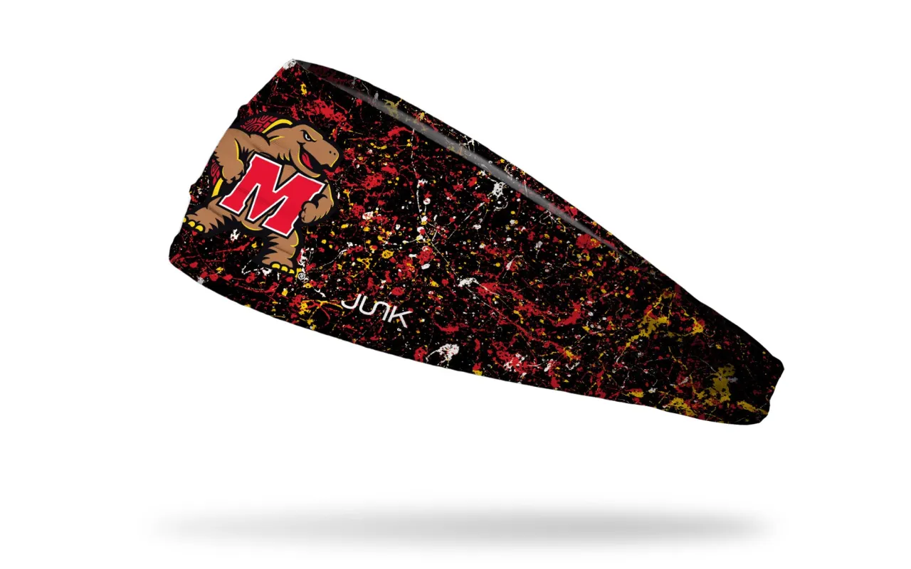 University of Maryland: Splatter Big Bang Lite Headband sold by JUNK Brands