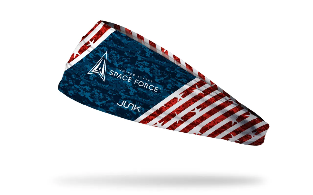 Space Force: Red White and Blue Big Bang Lite Headband sold by JUNK Brands