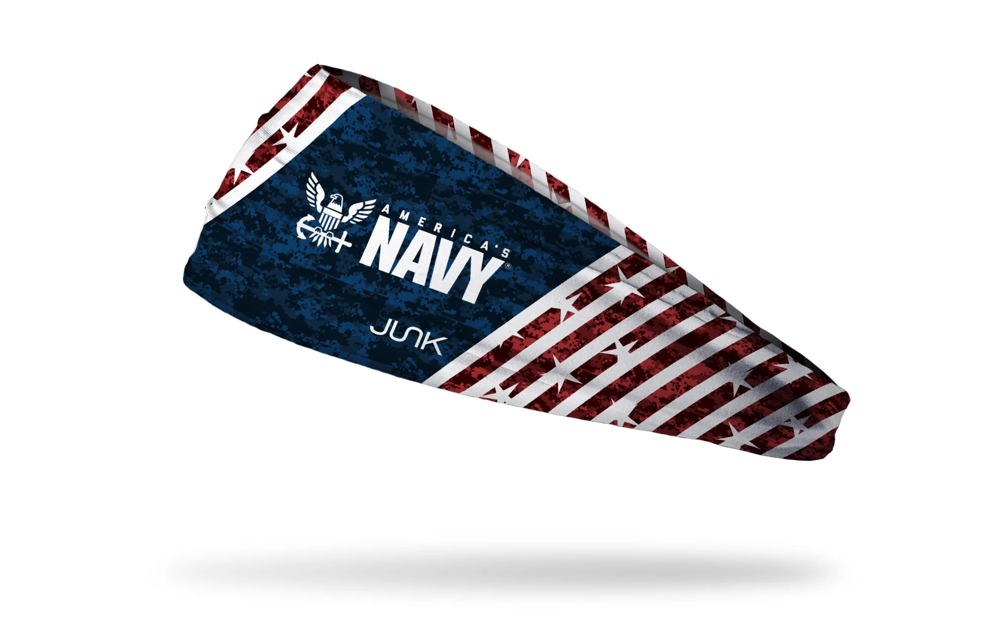 Navy: Red White and Blue Big Bang Lite Headband sold by JUNK Brands