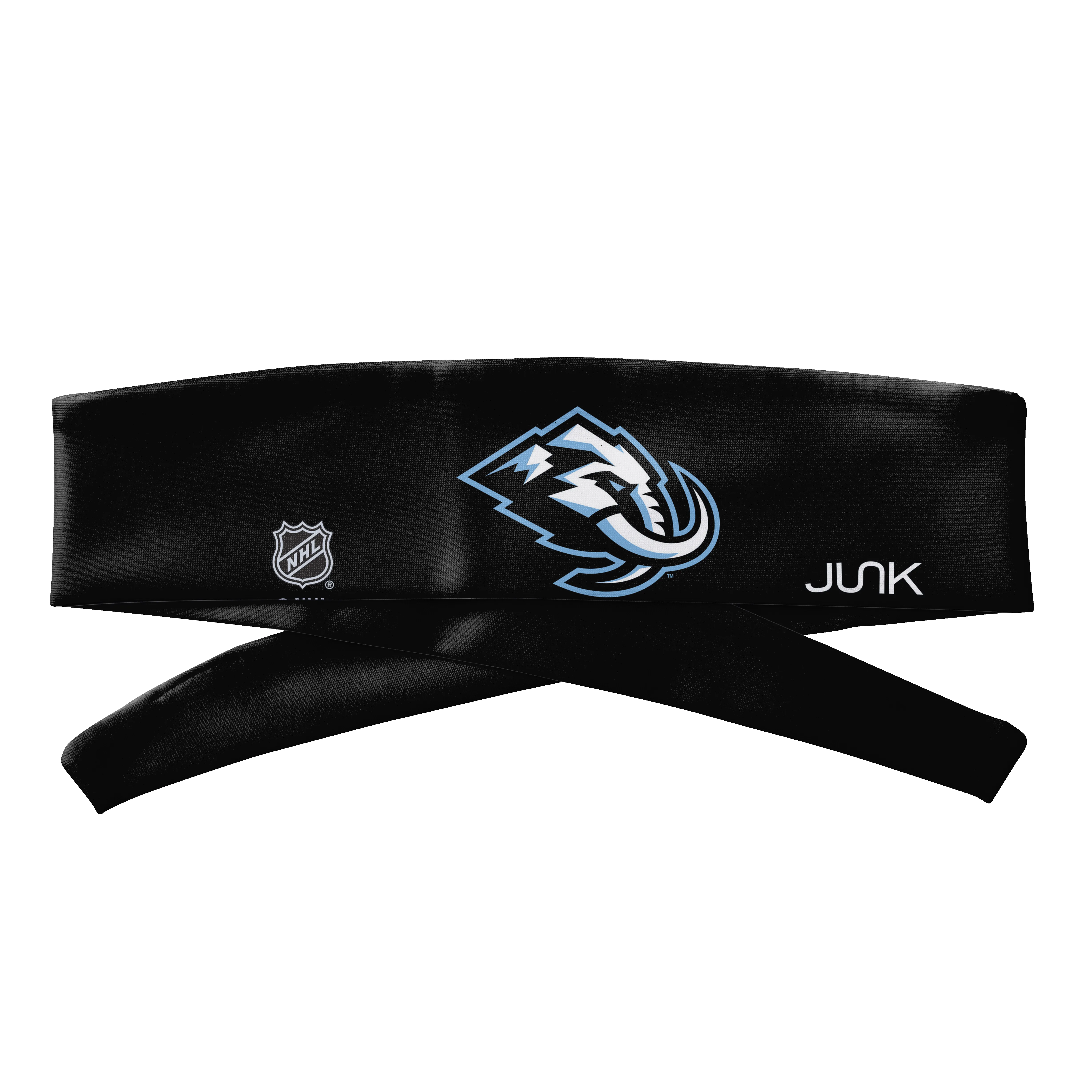 Utah Mammoth: Logo Black Flex Tie Headband sold by JUNK Brands product image thumbnail 3
