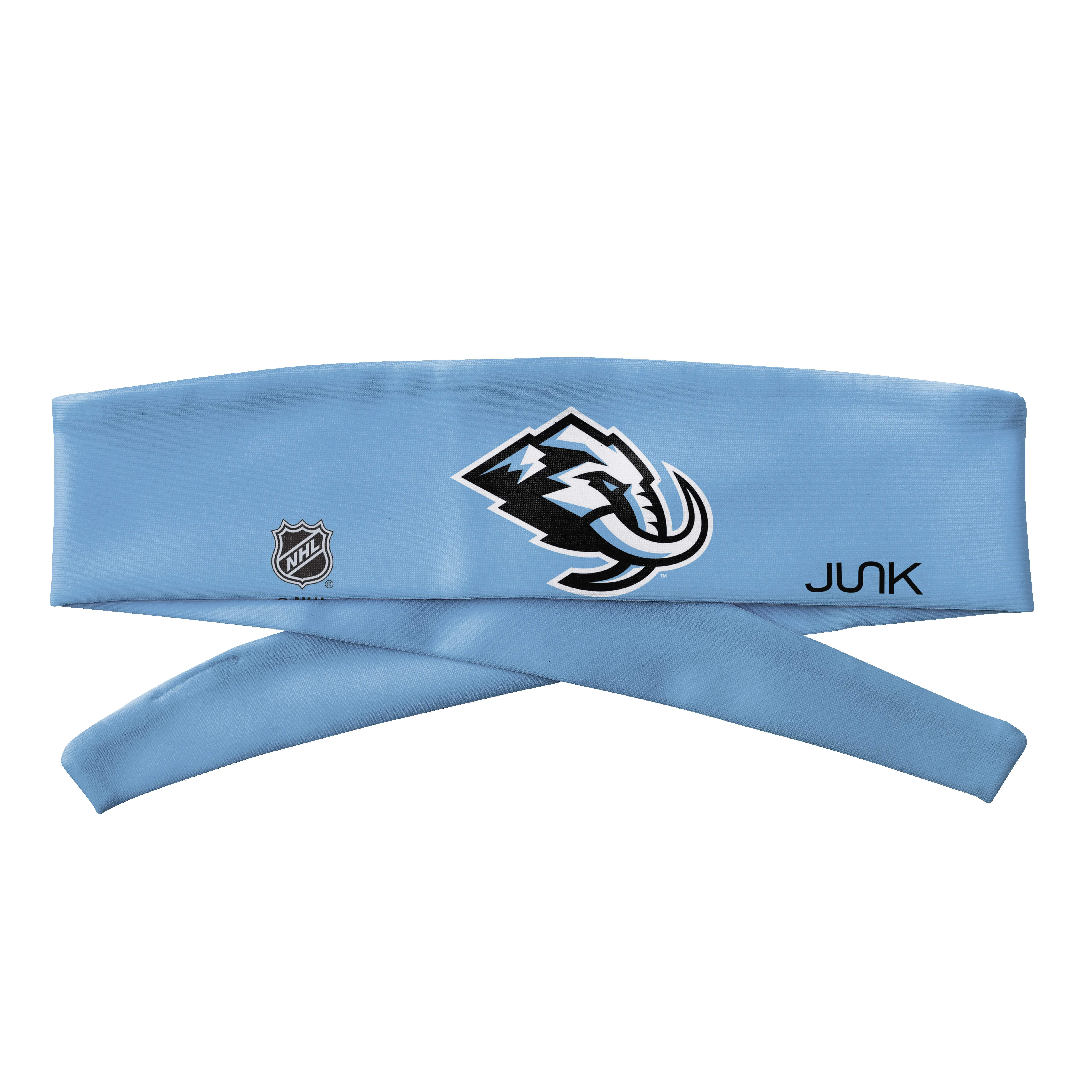 Utah Mammoth: Logo Blue Flex Tie Headband sold by JUNK Brands product image thumbnail 3