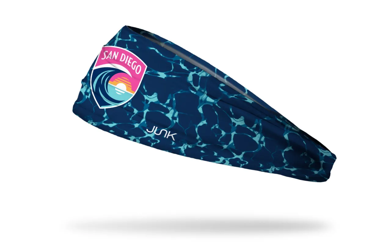 San Diego Wave FC: Water Big Bang Lite Headband sold by JUNK Brands