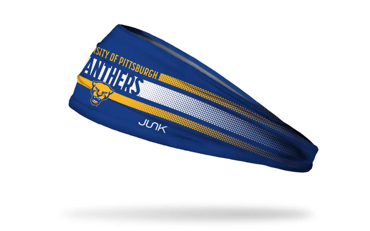 University of Pittsburgh: Faded Stripe Big Bang Lite Headband sold by JUNK Brands