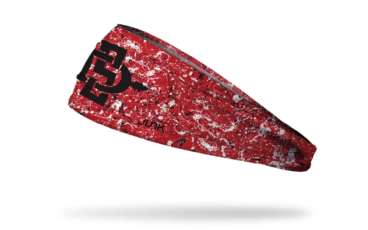 San Diego State University: Splatter Big Bang Lite Headband sold by JUNK Brands