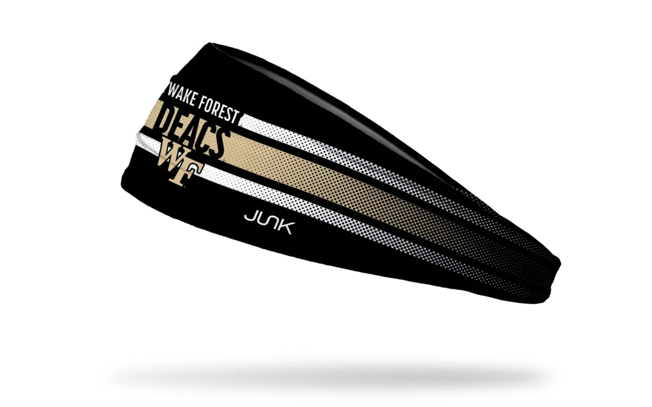 Wake Forest University: Faded Stripe Big Bang Lite Headband sold by JUNK Brands