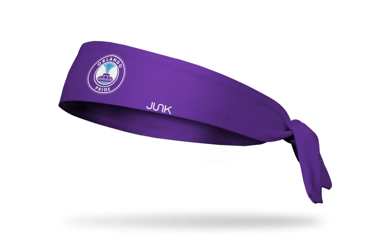 Orlando Pride: Logo Purple Flex Tie Headband sold by JUNK Brands