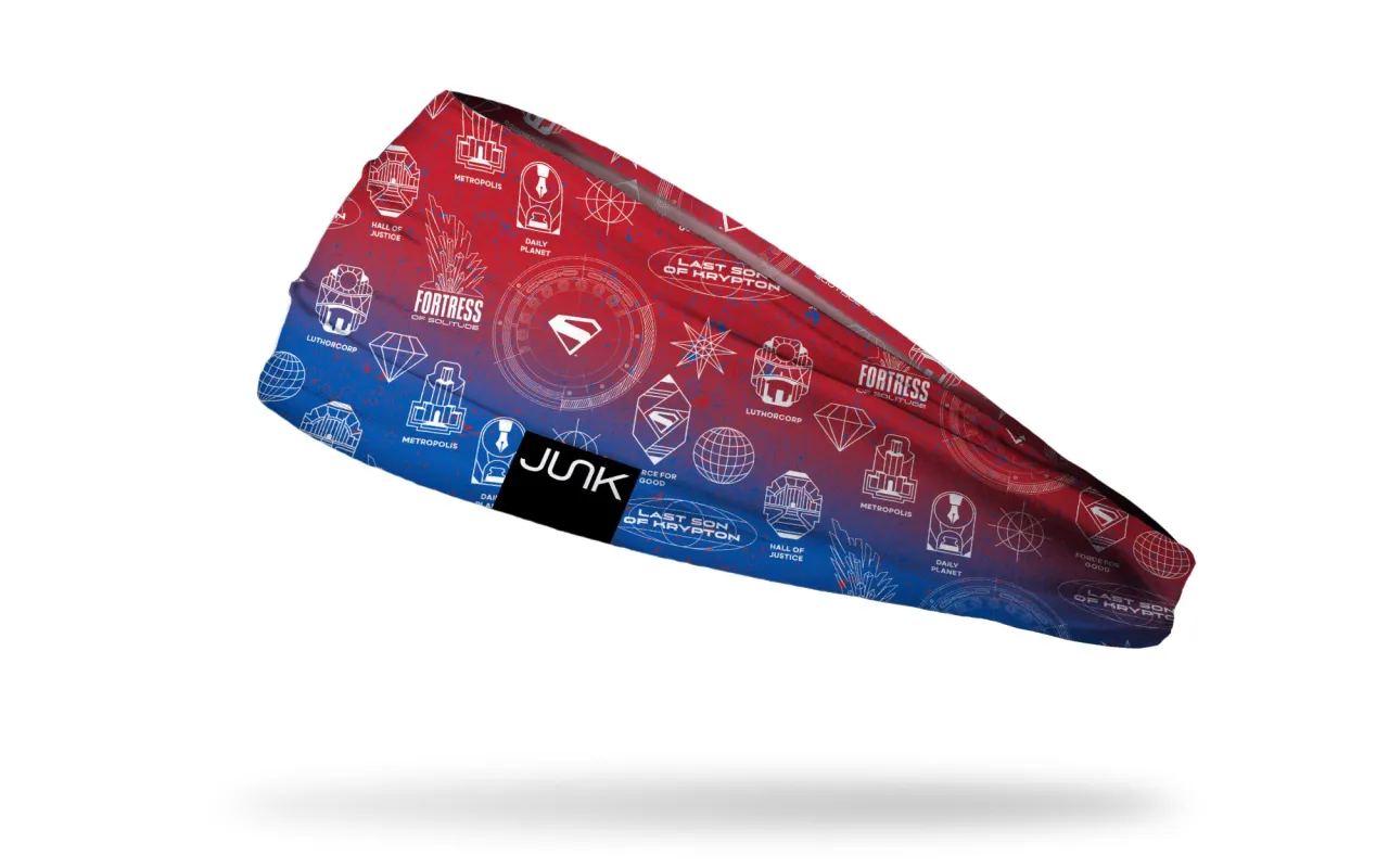 Superman: Overload with Icons Big Bang Lite Headband sold by JUNK Brands