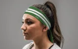 Varsity Stripe (Green) Tie Headband sold by JUNK Brands