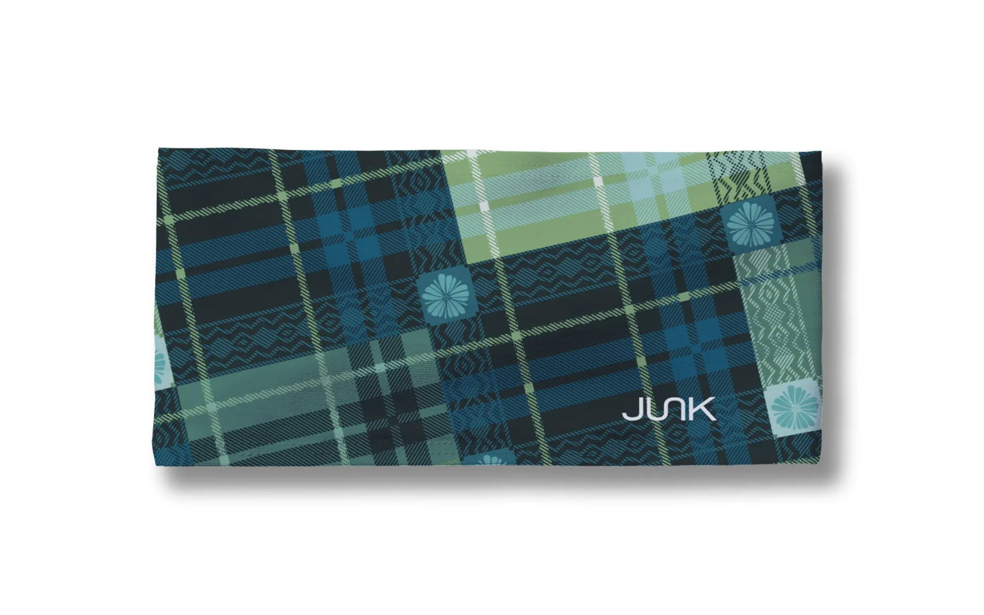 Teal Tartan Big Bang Lite Headband sold by JUNK Brands product image thumbnail 3