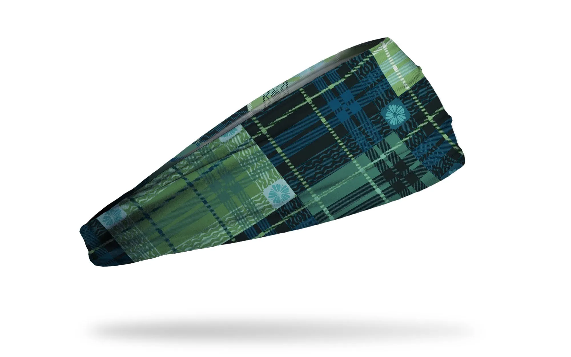 Teal Tartan Big Bang Lite Headband sold by JUNK Brands product image thumbnail 2
