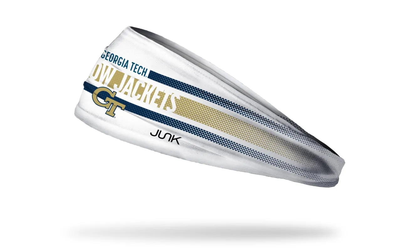 Georgia Tech University: Faded Stripe Big Bang Lite Headband sold by JUNK Brands