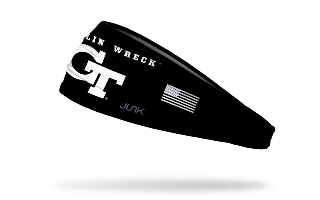 Georgia Tech University: Blackout Big Bang Lite Headband sold by JUNK Brands